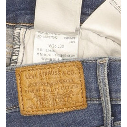 Levi's 720 Super Women Blue Skinny Slim Stretch Jeans W26 L30