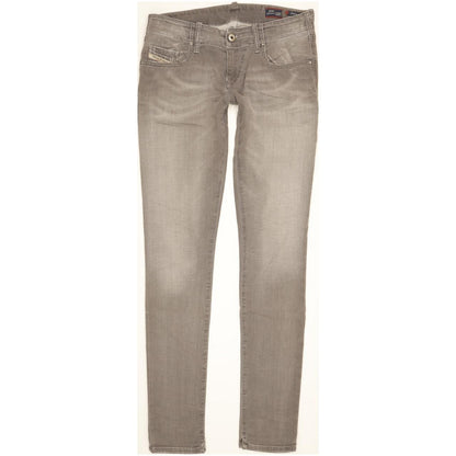 Diesel Grupee Women Grey Skinny Slim Stretch Jeans W27 L32