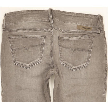 Diesel Grupee Women Grey Skinny Slim Stretch Jeans W27 L32