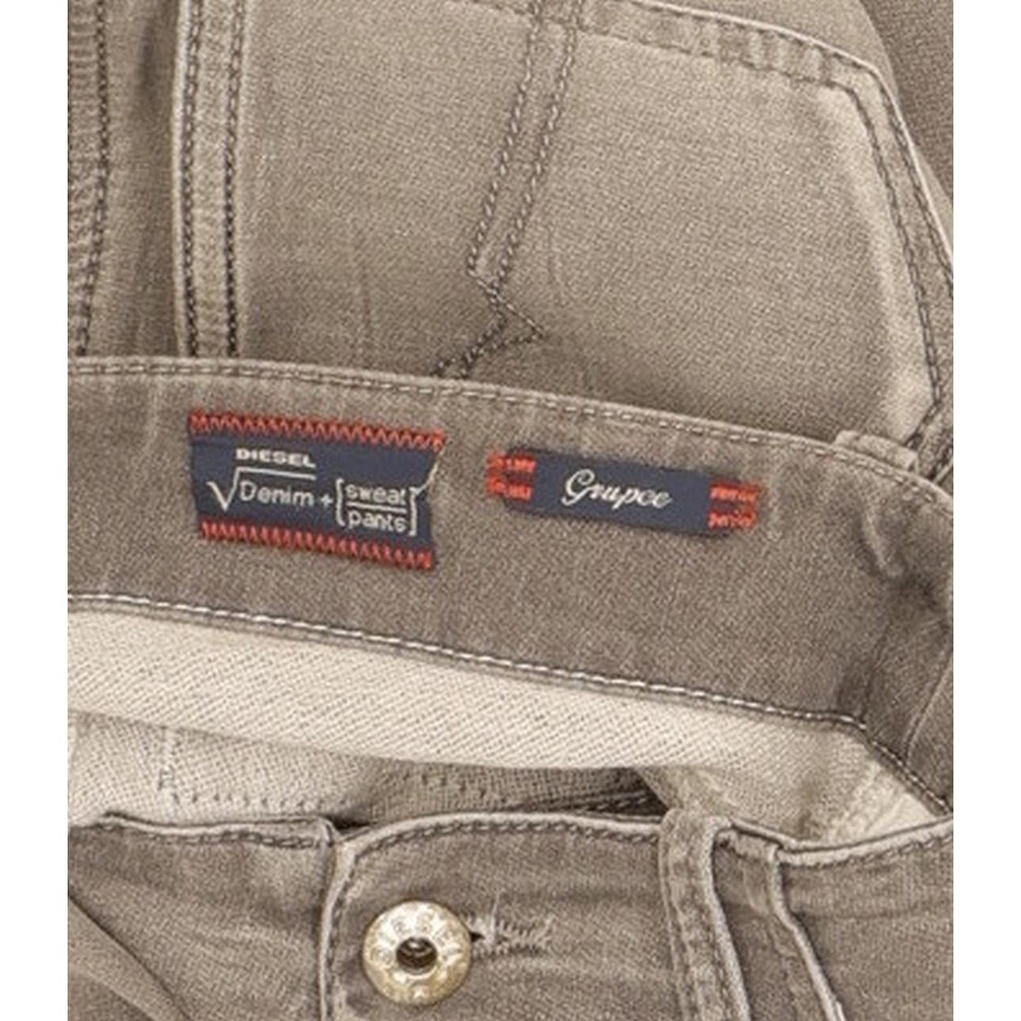 Diesel Grupee Women Grey Skinny Slim Stretch Jeans W27 L32