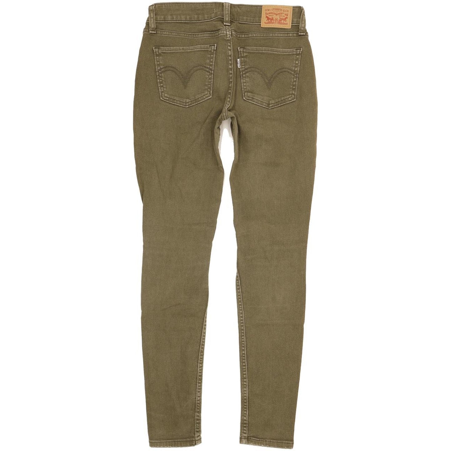 Levi's 535 Super Women Khaki Skinny Slim Stretch Jeans W27 L29