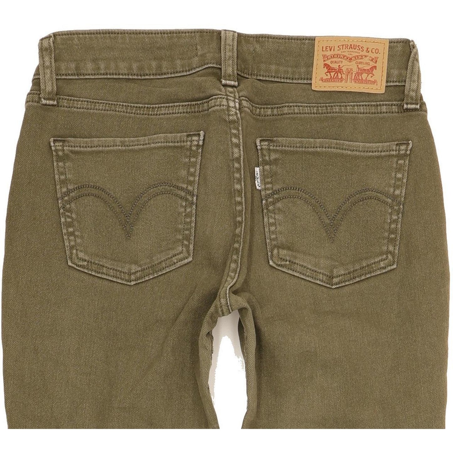 Levi's 535 Super Women Khaki Skinny Slim Stretch Jeans W27 L29