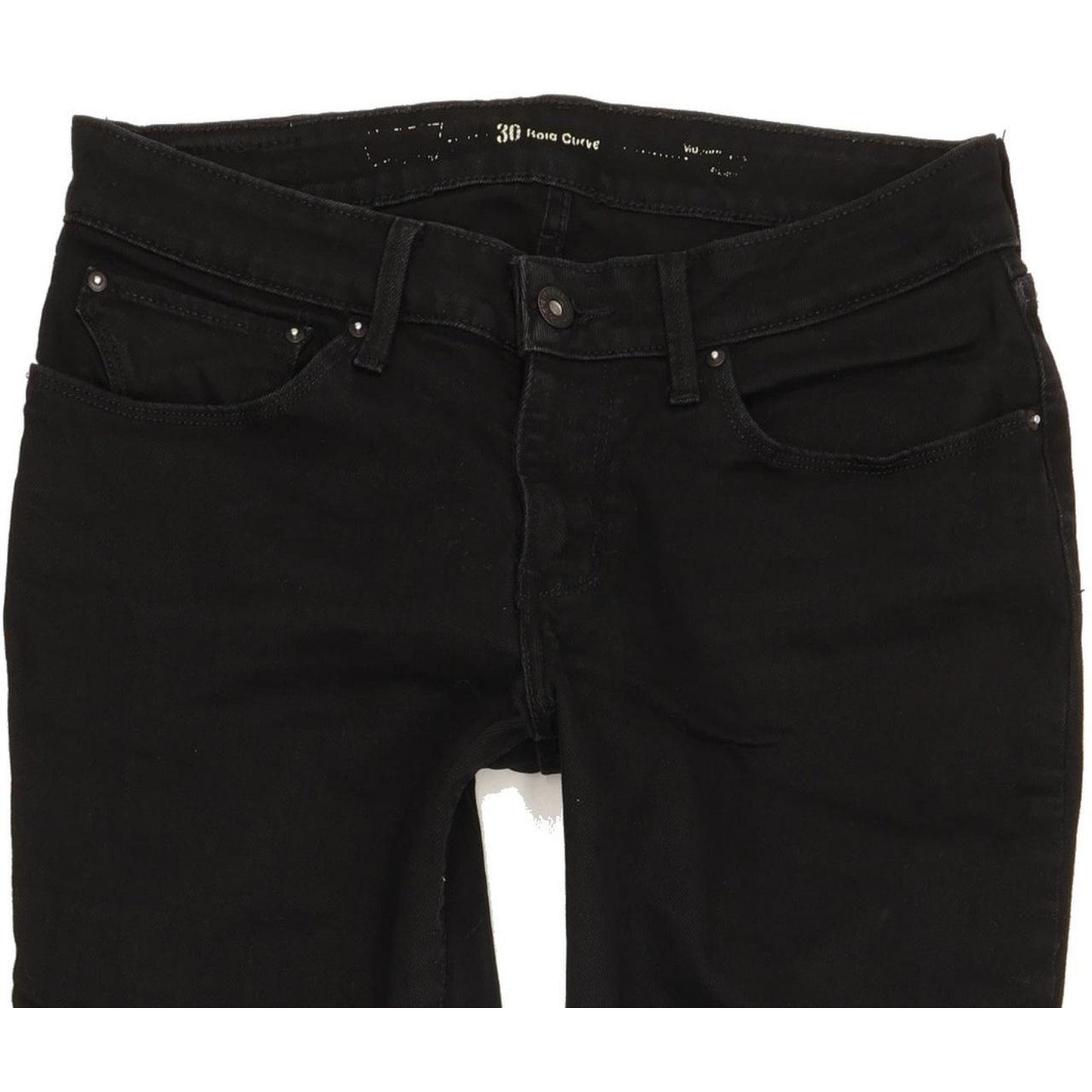Levi's Bold Curve Women Black Straight Slim Stretch Jeans W30 L29