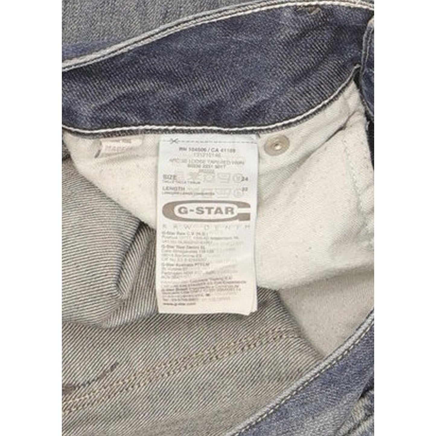 G-Star Arc 3D Women Blue Tapered Loose Jeans W24 L32