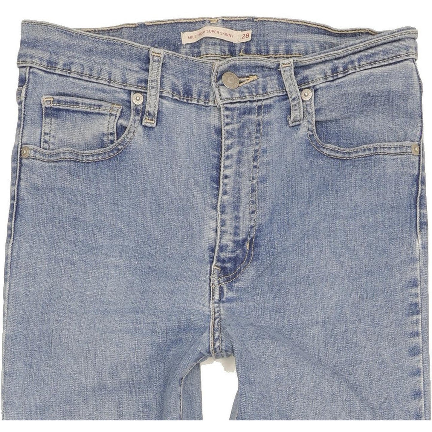 Levi's Mile Blue Skinny Slim Stretch Jeans High Waisted W28 L32