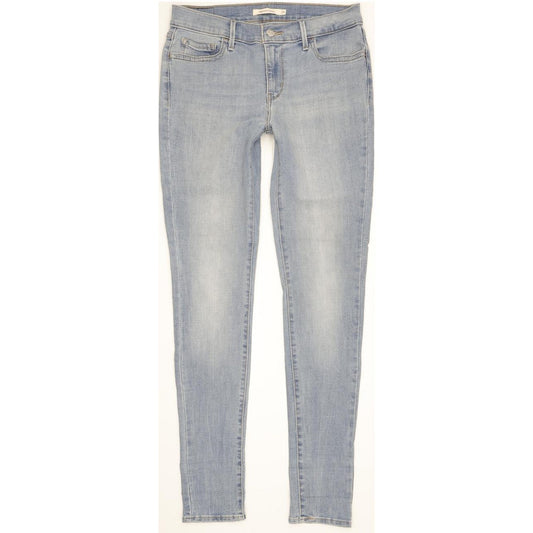 Levi's 710 Super Women Blue Skinny Slim Stretch Jeans W29 L32