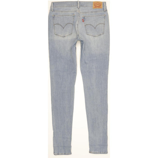Levi's 710 Super Women Blue Skinny Slim Stretch Jeans W29 L32