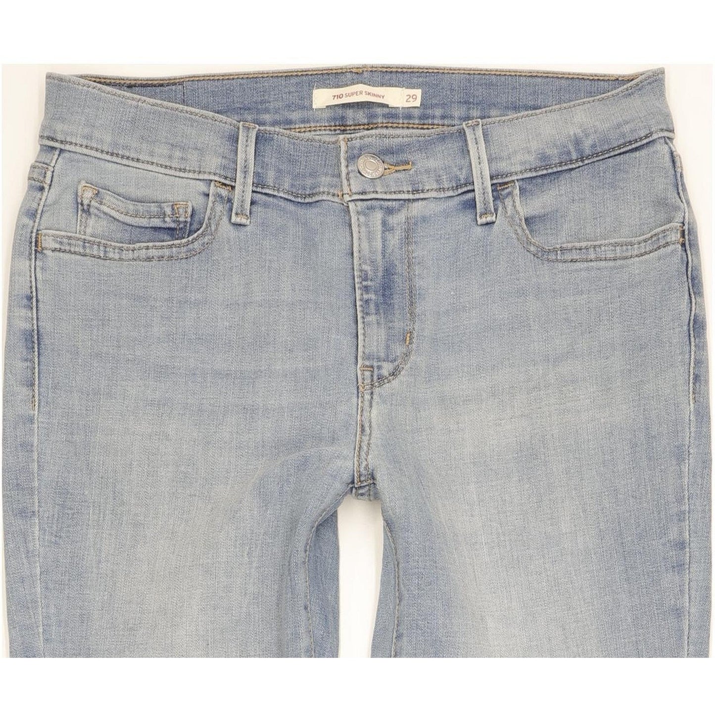Levi's 710 Super Women Blue Skinny Slim Stretch Jeans W29 L32