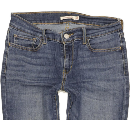 Levi's 710 Super Women Blue Skinny Slim Stretch Jeans W28 L30