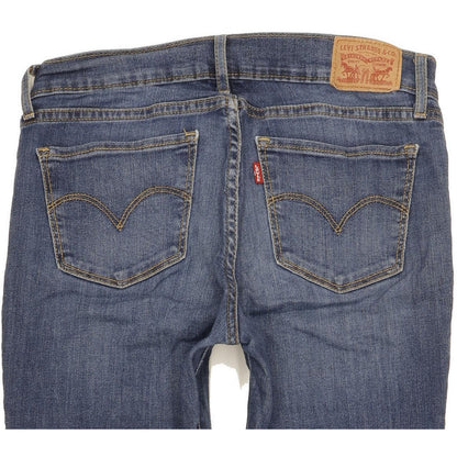 Levi's 710 Super Women Blue Skinny Slim Stretch Jeans W28 L30