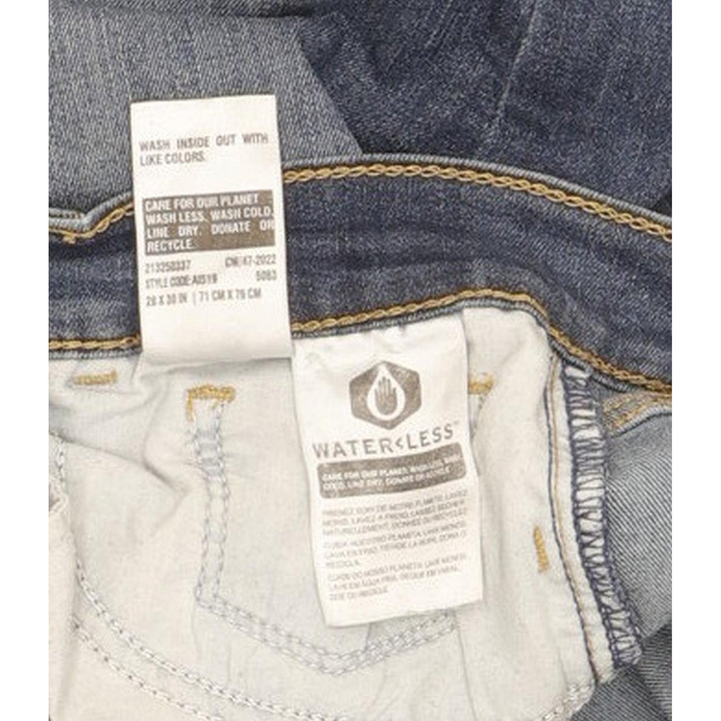 Levi's 710 Super Women Blue Skinny Slim Stretch Jeans W28 L30