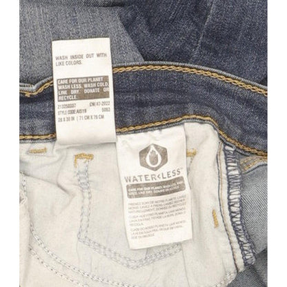 Levi's 710 Super Women Blue Skinny Slim Stretch Jeans W28 L30