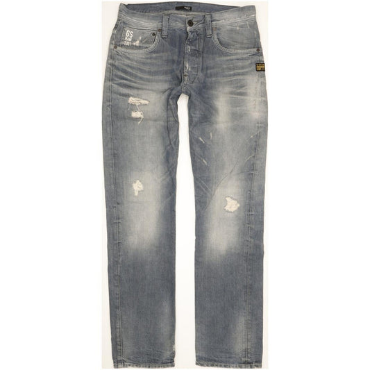 G-Star Attacc Men Blue Straight Regular Jeans W33 L34