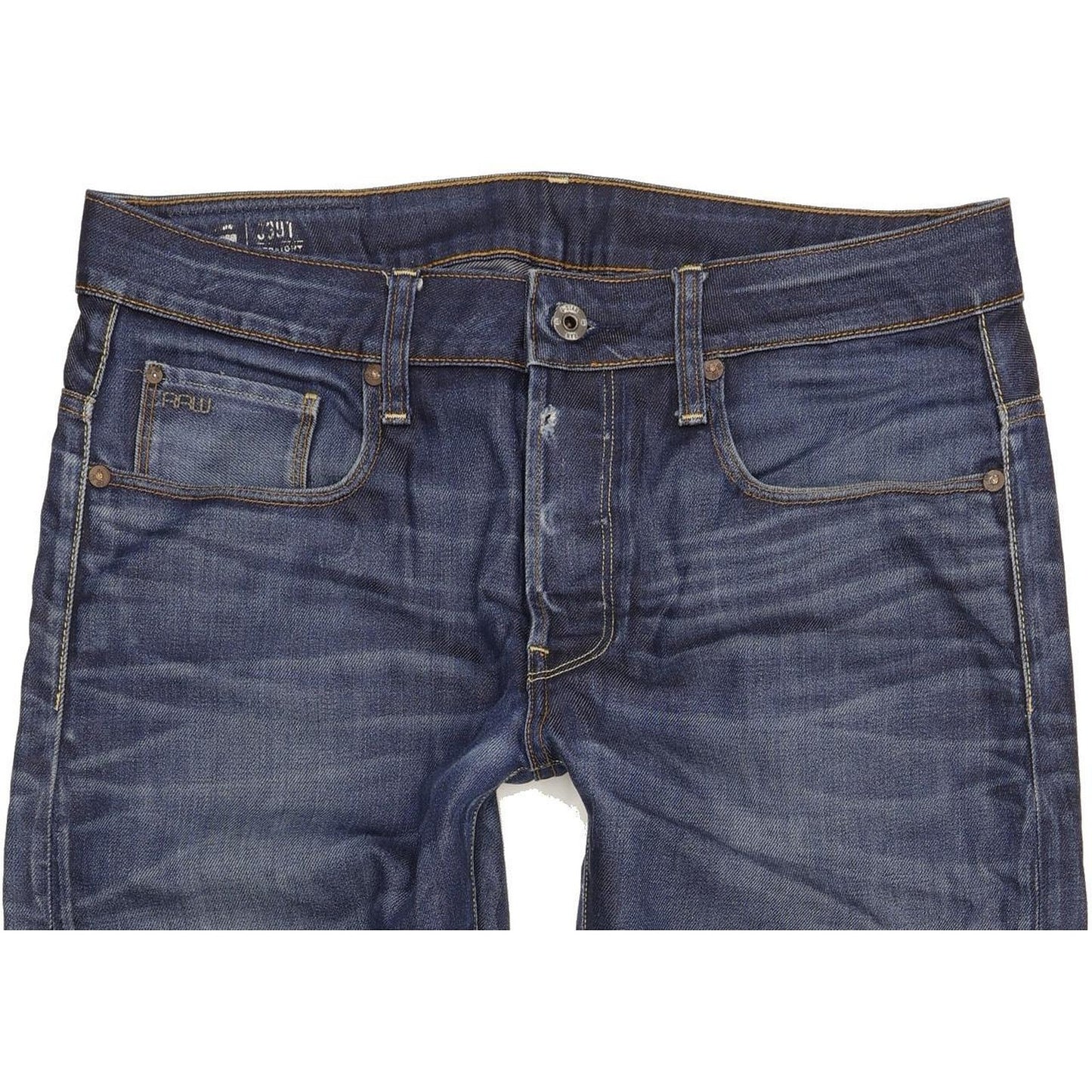 G-Star 3301 Men Blue Straight Regular Jeans W33 L31