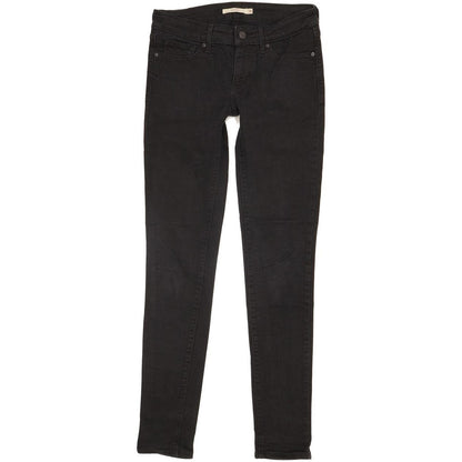 Levi's 711 Women Black Skinny Slim Stretch Jeans W26 L31