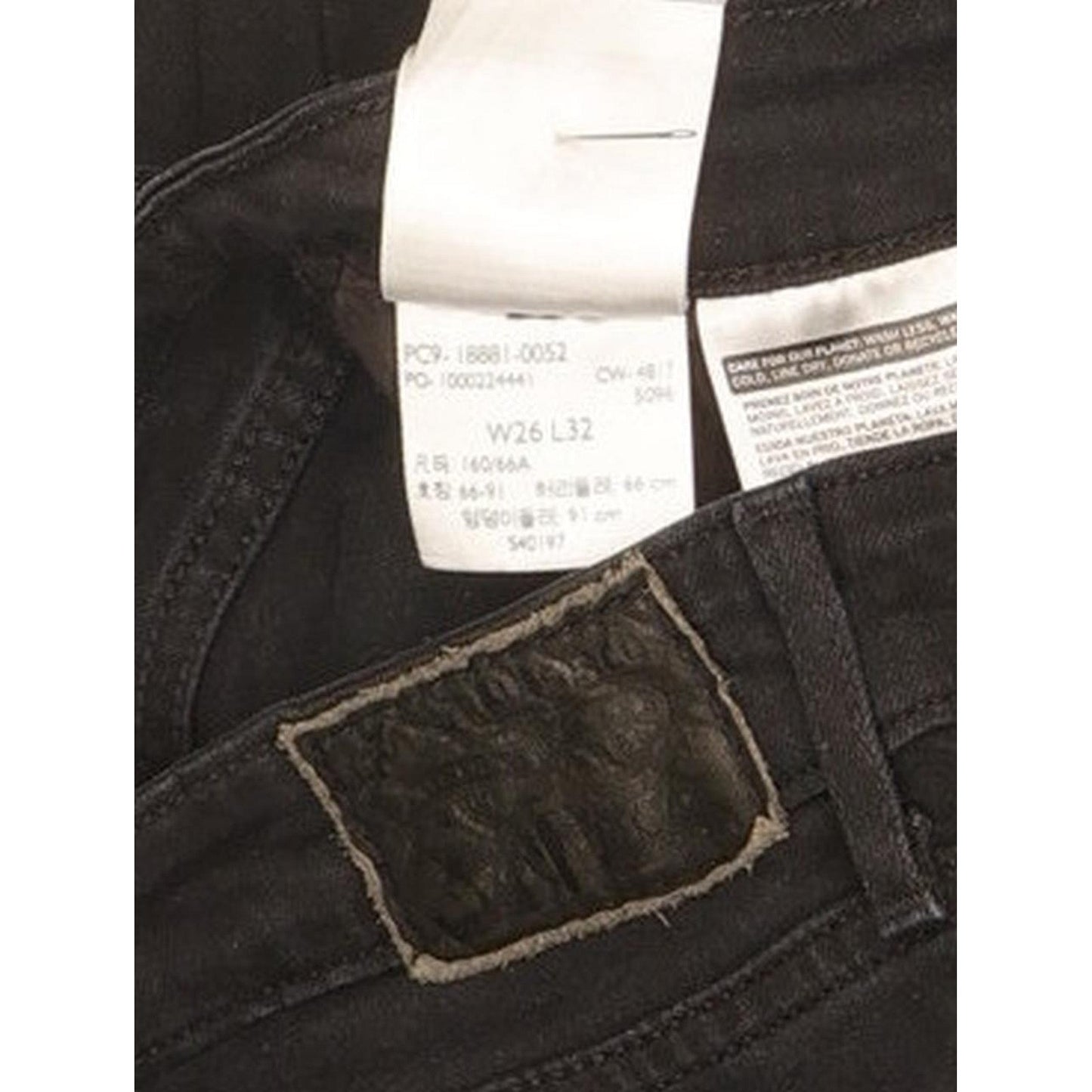 Levi's 711 Women Black Skinny Slim Stretch Jeans W26 L31