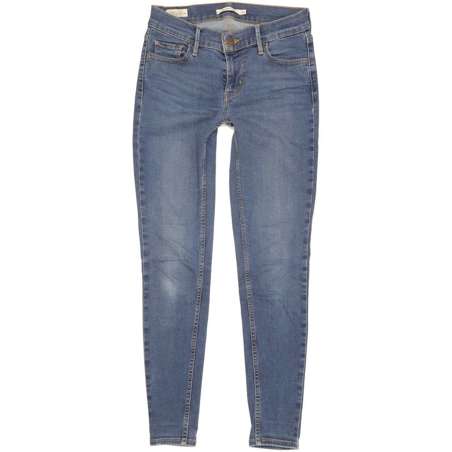 Levi's 710 Super Women Blue Skinny Slim Stretch Jeans W26 L27