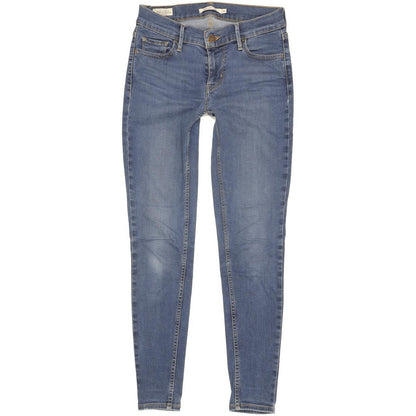 Levi's 710 Super Women Blue Skinny Slim Stretch Jeans W26 L27
