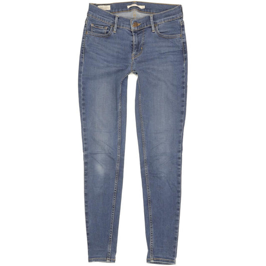 Levi's 710 Super Women Blue Skinny Slim Stretch Jeans W26 L27