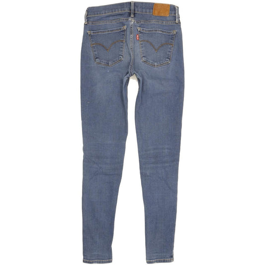Levi's 710 Super Women Blue Skinny Slim Stretch Jeans W26 L27