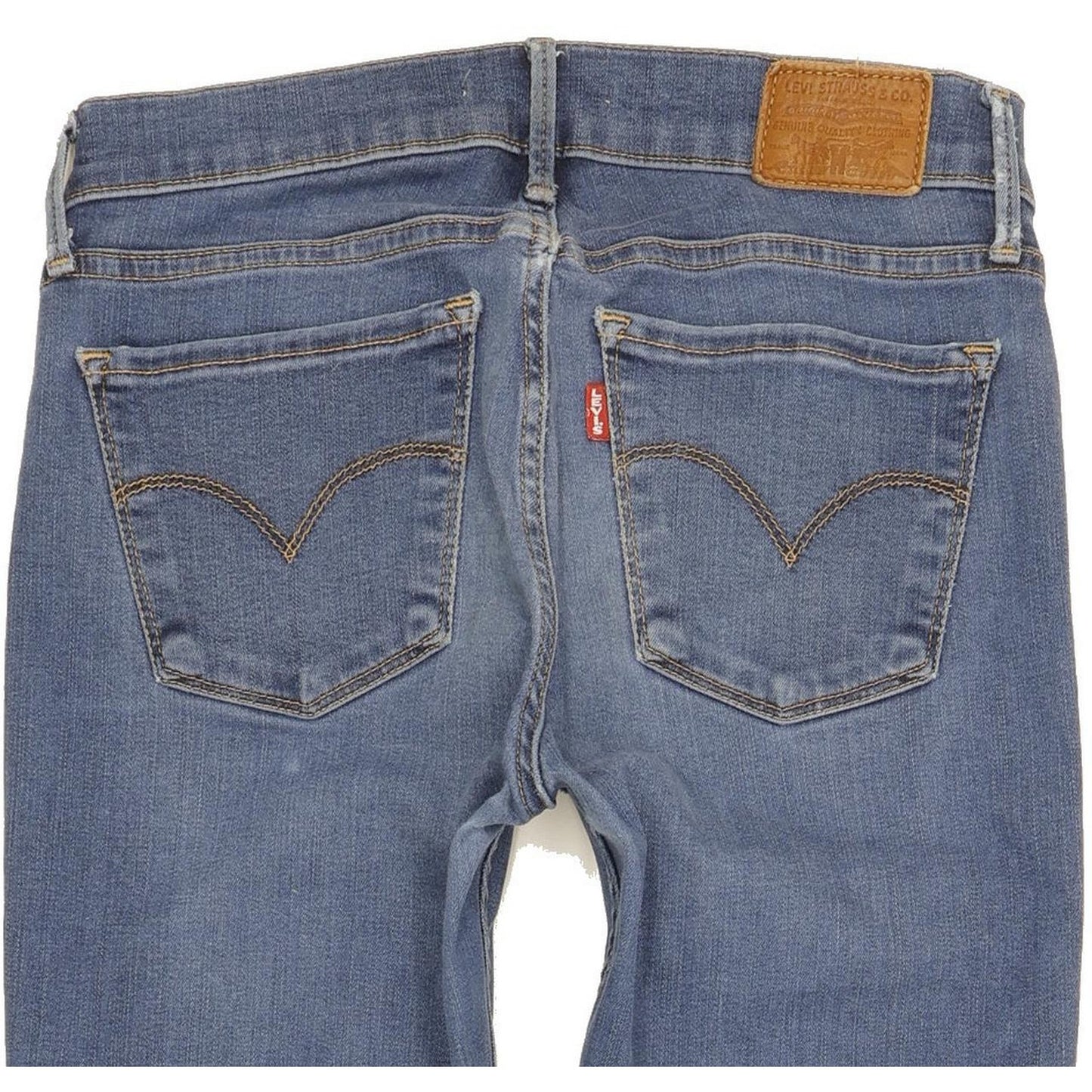 Levi's 710 Super Women Blue Skinny Slim Stretch Jeans W26 L27