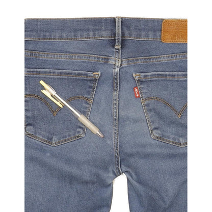 Levi's 710 Super Women Blue Skinny Slim Stretch Jeans W26 L27