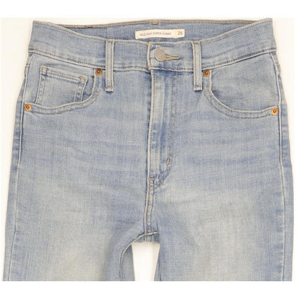 Levi's Mile Blue Skinny Slim Stretch Jeans High Waisted W26 L28