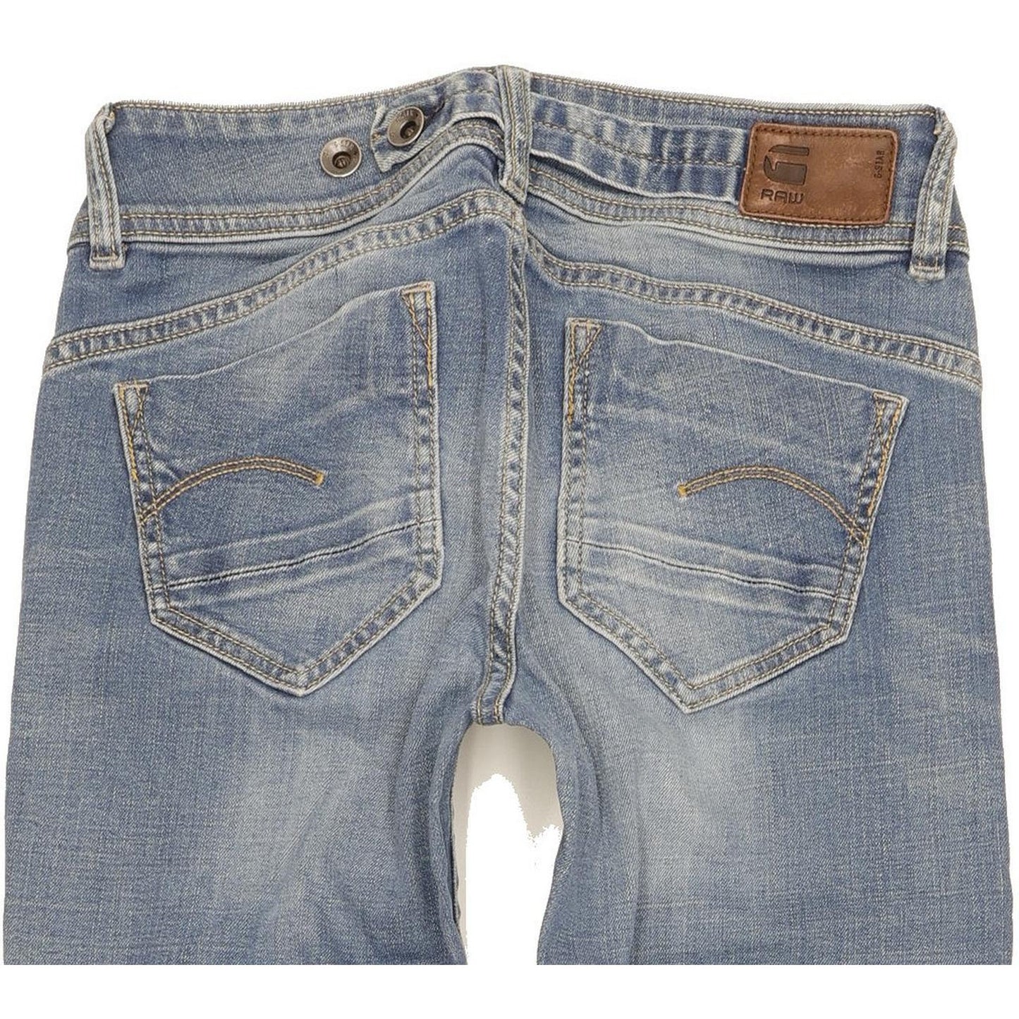 G-Star Midge Saddle Women Blue Straight Slim Stretch Jeans W26 L32