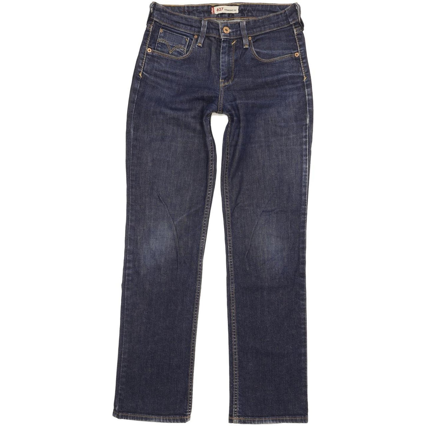 Levi's 627 Women Blue Straight Slim Stretch Jeans W27 L31