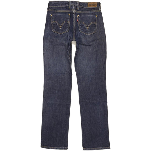 Levi's 627 Women Blue Straight Slim Stretch Jeans W27 L31