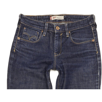 Levi's 627 Women Blue Straight Slim Stretch Jeans W27 L31