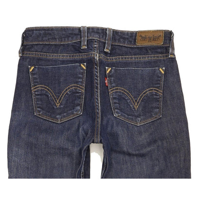 Levi's 627 Women Blue Straight Slim Stretch Jeans W27 L31