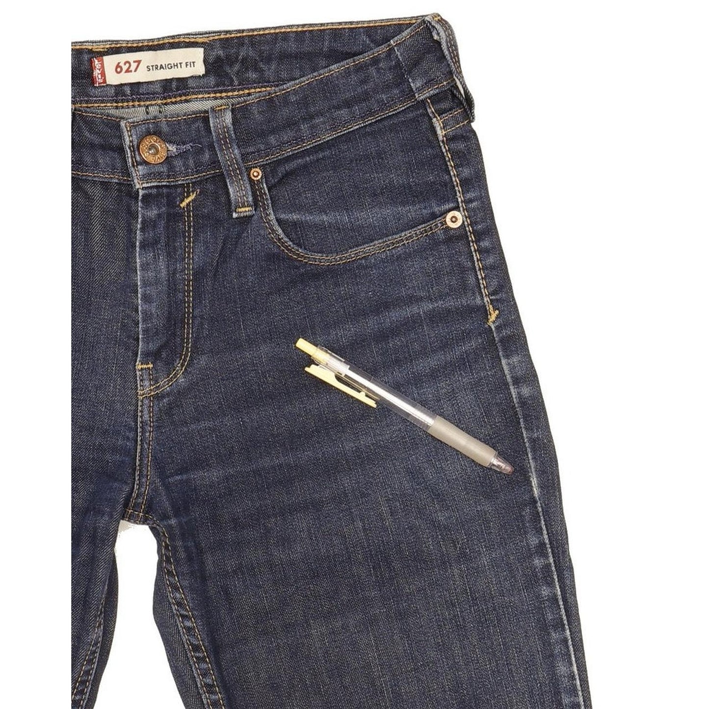 Levi's 627 Women Blue Straight Slim Stretch Jeans W27 L31