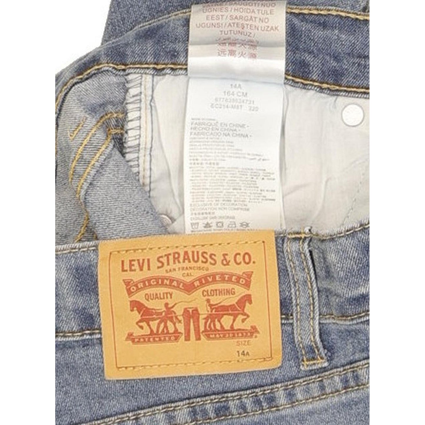 Levi's Kids Blue Tapered Slim Jeans W24 L29