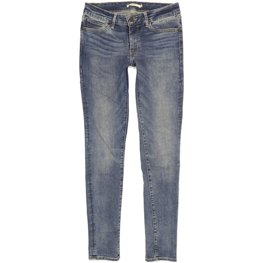 Levi's 711 Women Blue Skinny Slim Stretch Jeans W30 L32