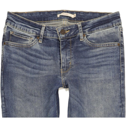 Levi's 711 Women Blue Skinny Slim Stretch Jeans W30 L32