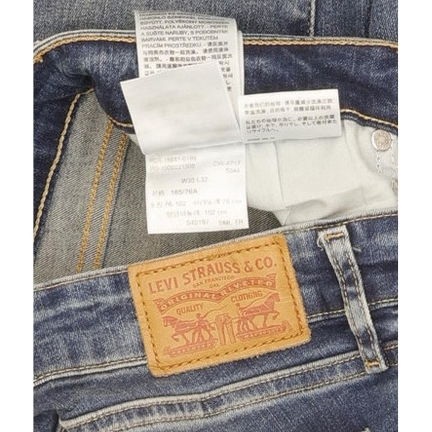Levi's 711 Women Blue Skinny Slim Stretch Jeans W30 L32