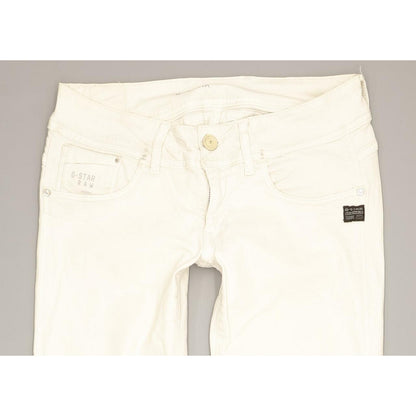 G-Star Midge Cody Women White Skinny Slim Stretch Jeans W29 L33