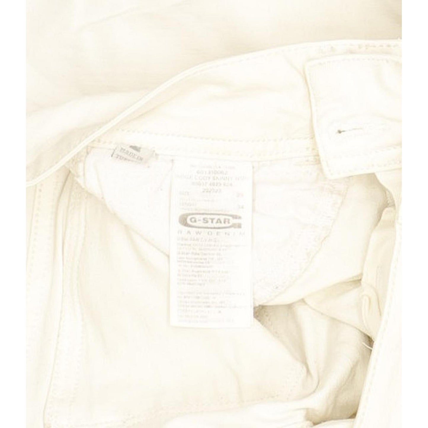 G-Star Midge Cody Women White Skinny Slim Stretch Jeans W29 L33