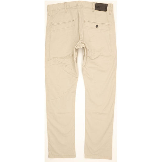 G-Star Valdo Bronson Men Beige Straight Slim Chino Stretch Jeans W36 L32