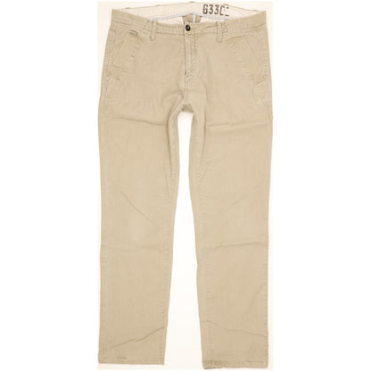 G-Star Laundry Bronson Beige Tapered Loose Chino Stretch Jeans High Waisted W31 L32