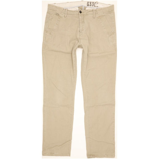 G-Star Laundry Bronson Beige Tapered Loose Chino Stretch Jeans High Waisted W31 L32
