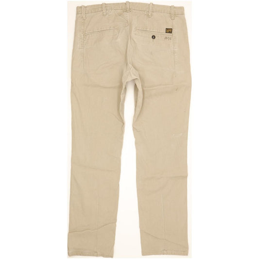 G-Star Laundry Bronson Beige Tapered Loose Chino Stretch Jeans High Waisted W31 L32