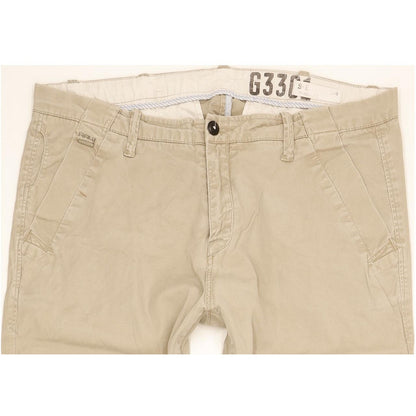 G-Star Laundry Bronson Beige Tapered Loose Chino Stretch Jeans High Waisted W31 L32