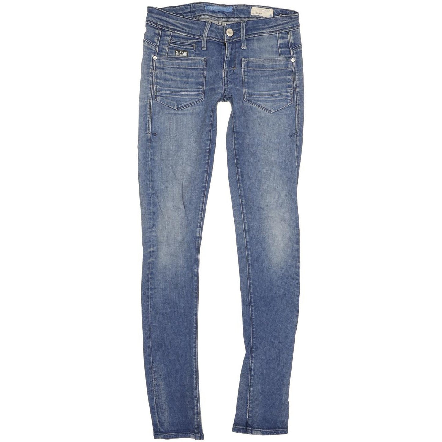 G-Star 3301 Women Blue Skinny Slim Jeans W26 L34