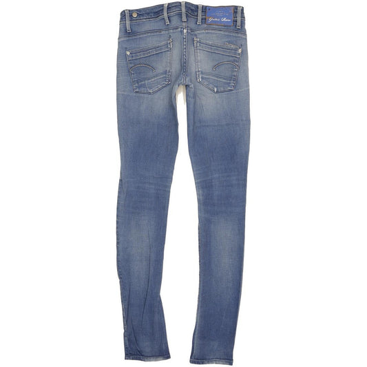 G-Star 3301 Women Blue Skinny Slim Jeans W26 L34
