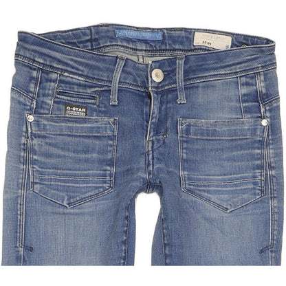 G-Star 3301 Women Blue Skinny Slim Jeans W26 L34
