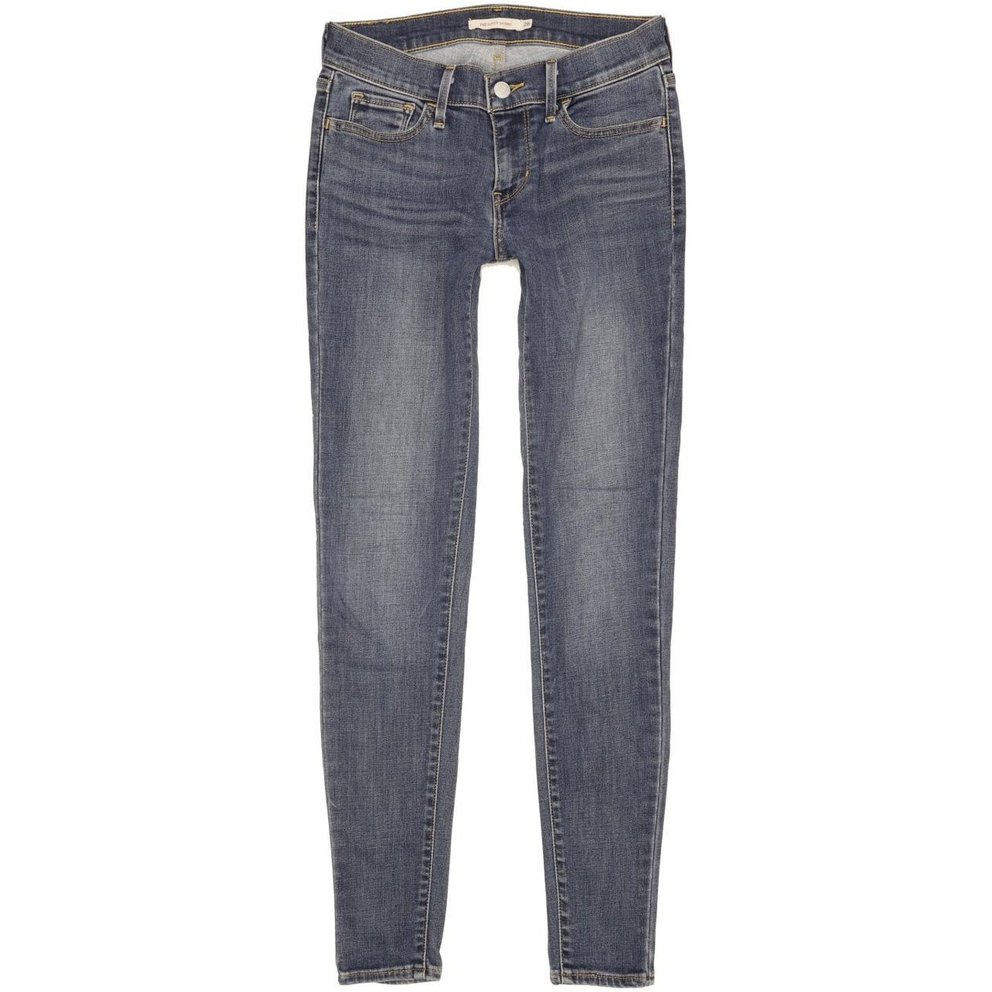 Levi's 710 Super Women Blue Skinny Slim Stretch Jeans W26 L30