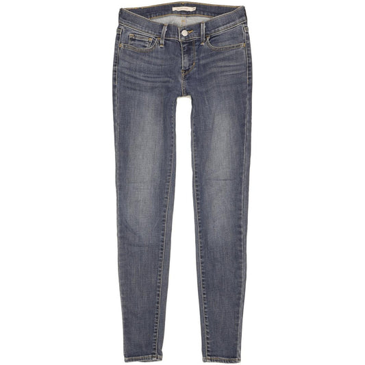 Levi's 710 Super Women Blue Skinny Slim Stretch Jeans W26 L30