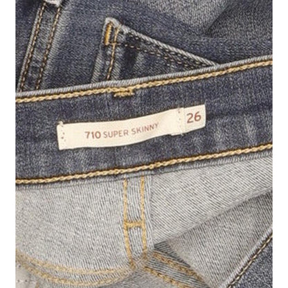 Levi's 710 Super Women Blue Skinny Slim Stretch Jeans W26 L30